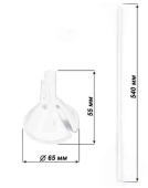 Розетки для шаров Макси Прозрачный (уп40) ИПХ