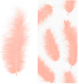 Перья декоративные Нежно-розовый Премиум 12-15см (уп30) ВВ
