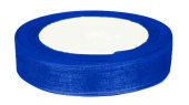 Лента органза 2,5х22,85см Королевский синий