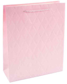Пакет бумажный L 26х32см Нежные ромбы Дизайн №4 Градиент