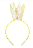 Ободок Корона Золото с блестками ВВ