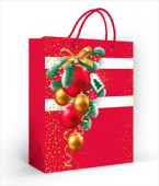 НГ Пакет бумажный M 18х23см Праздничный декор ИмП