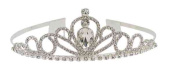 Корона металлическая Принцесса Серебряная 13х15см ВП