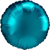 Шар фольга без рисунка 18"An круг сатин Аква Aqua