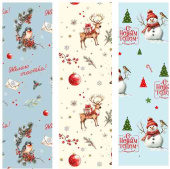 НГ Бумага лист 70х100см Holiday ассорти 3 дизайна MESHU